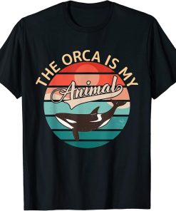 Cute Vintage The Orca Is My Spirit Animal Whale T-Shirt