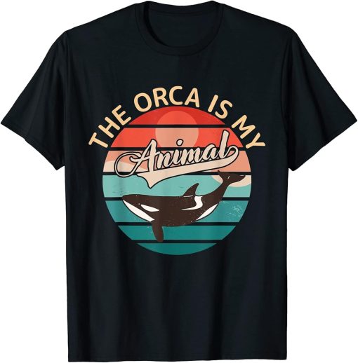 Cute Vintage The Orca Is My Spirit Animal Whale T-Shirt