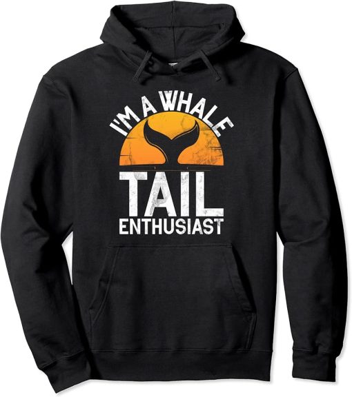 Whales Watch Dolphin Pottwhal Funny Saying Orca Whale Pullover Hoodie